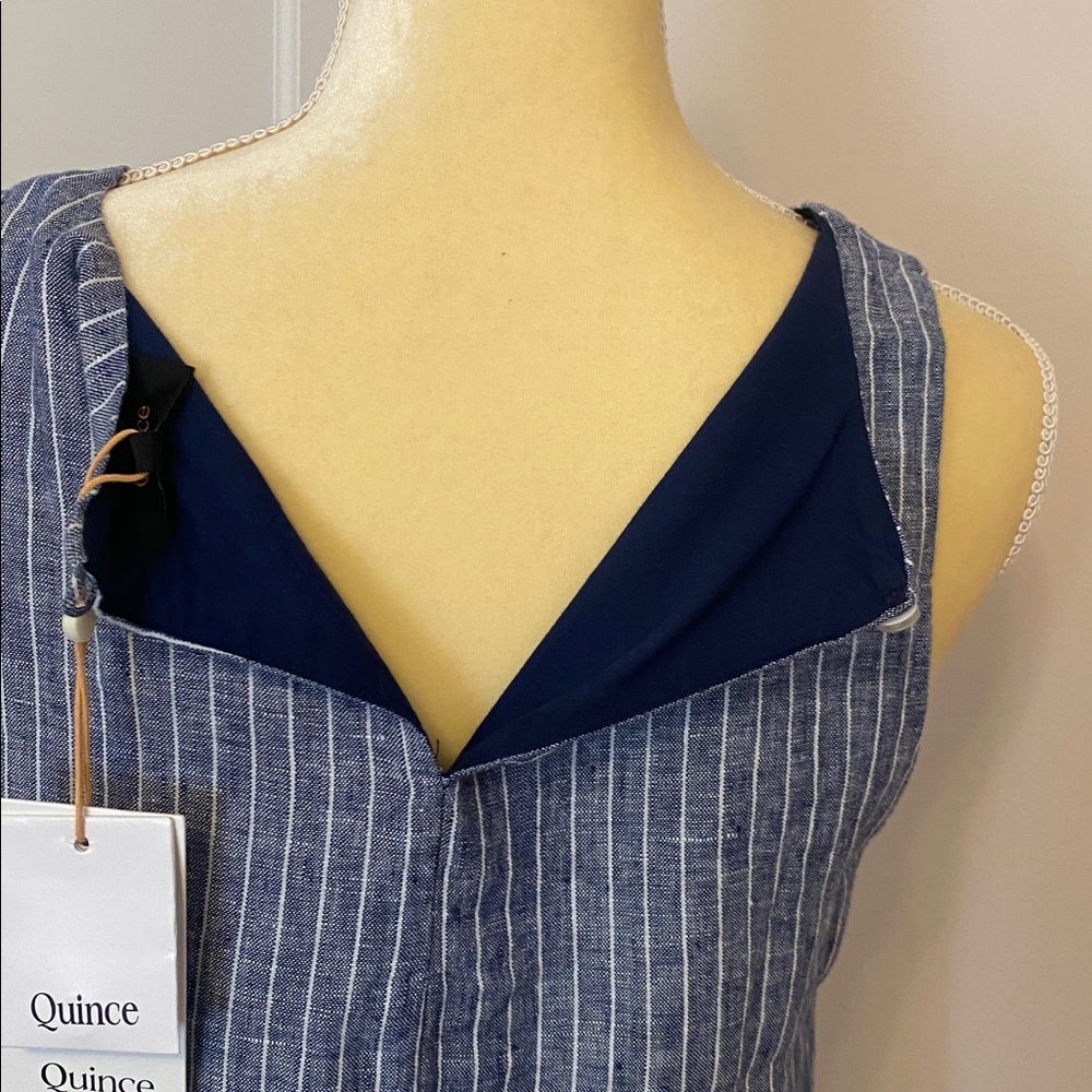 QUINCE 100% European Linen Tank Mini Dress S - Picture 6 of 9